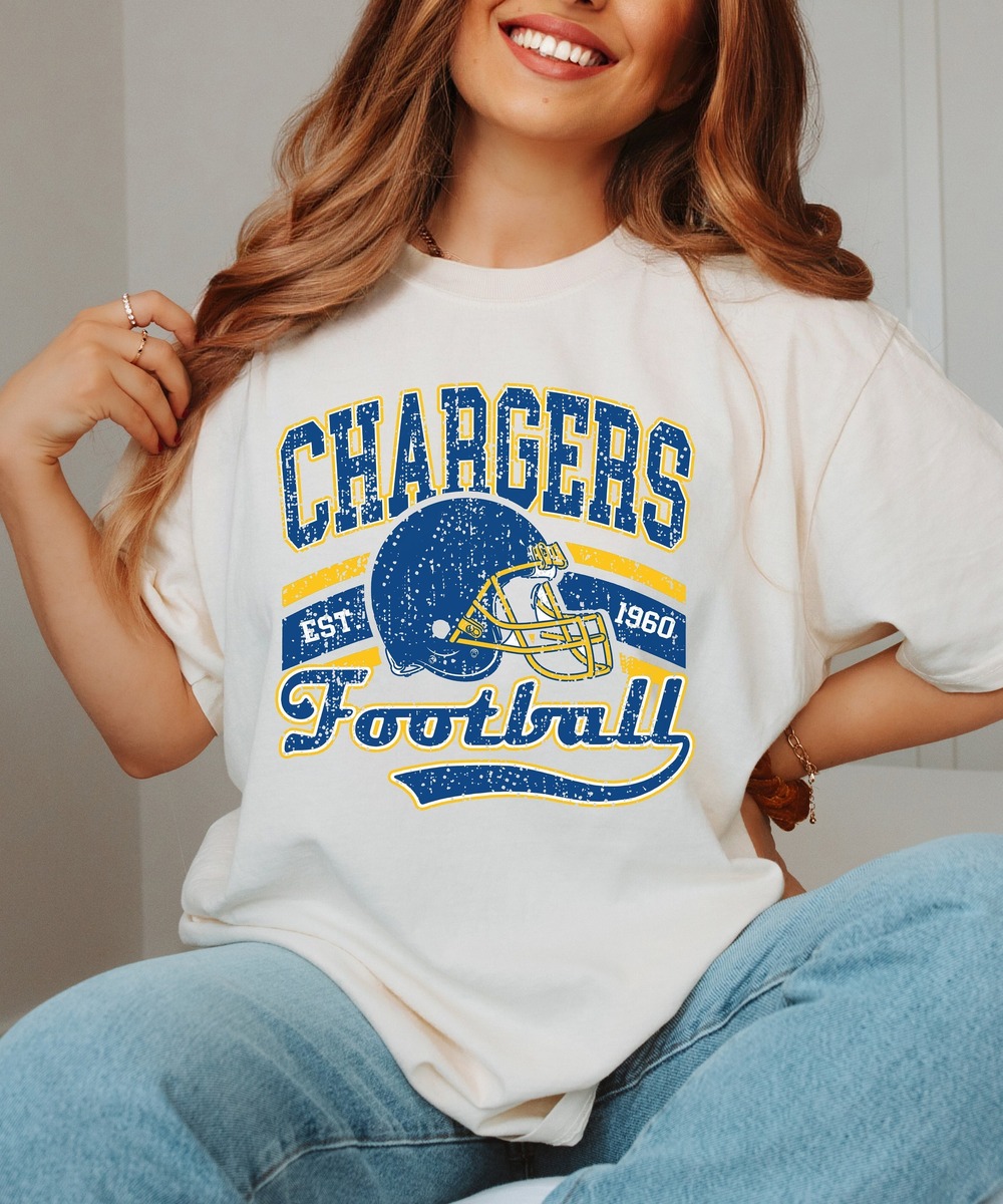 Chargers Football White Unisex Shirt